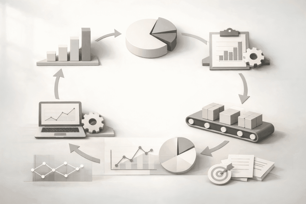 Diagrama de procesos: cómo la creatividad estratégica genera resultados repetibles en marketing B2B